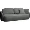 Selsey Canapé convertible 3 places en tissu chenille gris foncé