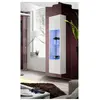 Vitrine colonne - fly 42 - led - l 40 cm x p 29 cm x h 170 cm - blanc