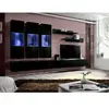 ASM Ensemble Meuble Tv Mural - Fly Ii - 320 Cm X 190 Cm X 40 Cm - Noir