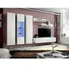 Paris Prix Meuble TV Mural Design "Fly V" 310cm Blanc