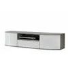 ASM Banc Tv - Ontario I - 150 Cm X 43 Cm X 48 Cm - Blanc Et Gris