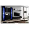 Ensemble Meuble Tv Mural - Switch Xvi - 330 Cm X 180 Cm X 40 Cm - Noir