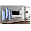 Ensemble Meuble Tv Mural - Switch Xiii - 330 Cm X 160 Cm X 40 Cm - Blanc