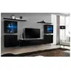 Paris Prix Meuble TV Mural Design "Switch XIV" 320cm Noir