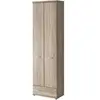 Paris Prix Armoire-penderie - Chêne - 2 portes - 1 tiroir - 203 cm x 60 cm x 32 cm