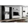 Paris Prix Meuble TV Mural Design "Switch VI" 330cm Noir & Blanc