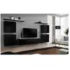 Meuble TV Mural Design "Switch IV" 320cm Noir