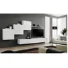 Paris Prix Meuble TV Mural Design "Switch X" 330cm Blanc