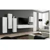PRICE FACTORY Meuble TV Mural Design "Switch III" 330cm Blanc