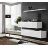 Paris Prix Lot de 2 Bancs Muraux & Etagère Switch SBII 130cm Blanc