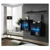 Ensemble meuble TV mural - Switch SB III - Noir