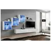 Ensemble meuble TV mural - Switch XX - 330 cm x 160 cm x 40 cm - Blanc