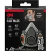 3M - Demi masque de protection 6200 réutilisable, confortable, ajustable - peinture et industrie