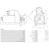 Démarreur, 12 V AS-PL, par ex. pour Lancia, Fiat, Autobianchi