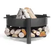 Cookking - Bol à feu montana, 80cm de diamètre, acier, avec rangement 111248