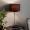 Luminex Lampe à poser Soho, cylindrique 56 cm noir/doré