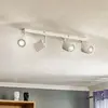 Luminex Spot pour plafond Modo en inox, blanc, 4 lampes