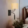 Luminex Applique Jovin à 1 lampe, spot, abat-jour en rotin