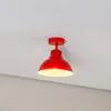 Luminex Plafonnier Sven, à 1 lampe, rouge, acier, E27