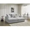 Canape droit fixe gris 3 pl BOBOCHIC X CONFORAMA SIMEON