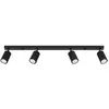 Plafonnier Karbon aluminium 4xGU10 81cm Sollux