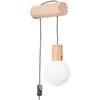 Applique Nimbi bois/verre 1xG9 6cm Sollux
