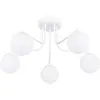 Sollux - Lustre Astral acier/verre 5xG9 58cm
