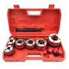 Coffret de 9 pcs filières 1-4", 3-8", 1-2", 3-4", 1", 5-4" spécial plo...