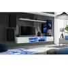 Ensemble Meuble TV Design "Switch XXV" 280cm Blanc & Noir