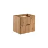 AC-DÉCO Meubles sous-vasque - Meuble sous vasque en bois Georgia Oak - H 57 x l 60 x P 46 cm Beige