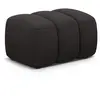 Maison Héritage - Pouf Kimi 1 Place gris foncé - 75x55x40 cm OS