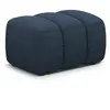 Maison Héritage - Pouf Kimi 1 Place bleu - 75x55x40 cm OS
