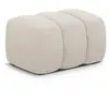 Maison Héritage - Pouf Kimi 1 Place beige - 75x55x40 cm OS