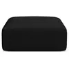 Maison Héritage - Pouf Talia 1 Place Noir - 90x90x40 cm OS