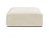 Maison Héritage - Pouf Velours Talia 1 Place Beige Clair - 90x90x40 cm...