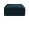 Maison Héritage - Pouf Velours Talia 1 Place Pétrole Profond - 90x90x4...