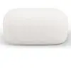 Maison Héritage - Pouf Chenille Estro beige clair - 90x88x40 cm OS