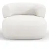 Maison Héritage - Fauteuil Chenille Estro beige clair - 90x88x73 cm OS