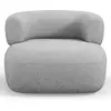 Maison Héritage - Fauteuil Chenille Estro argenté - 90x88x73 cm OS