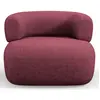 Maison Héritage - Fauteuil Chenille Estro cerisier - 90x88x73 cm OS