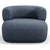 Maison Héritage - Fauteuil Chenille Estro bleu foncé - 90x88x73 cm OS