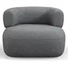 Maison Héritage - Fauteuil Chenille Estro gris foncé - 90x88x73 cm OS