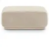 Maison Héritage - Pouf Velours Jane 1 Place Beige - 90x90x42 cm OS