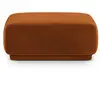 Maison Héritage - Pouf Velours Jane 1 Place Terracotta - 90x90x42 cm O...