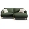 CXL by Christian Lacroix - Canapé D'Angle Droit Margot 3 Places vert m...