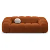 CXL by Christian Lacroix - Canapé Velours Lyna 3 Places terracotta - 2...