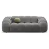 CXL by Christian Lacroix - Canapé Velours Lyna 3 Places gris foncé - 2...