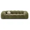 CXL by Christian Lacroix - Canapé Velours Lyna 4 Places vert - 245x114...