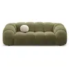 CXL by Christian Lacroix - Canapé Velours Lyna 3 Places vert - 212x114...