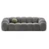CXL by Christian Lacroix - Canapé Velours Lyna 4 Places gris foncé - 2...